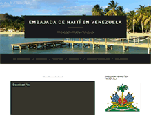 Tablet Screenshot of ambassadehaitivenezuela.org